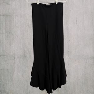 Bailey 44 Flare Flowy Black S Leggings Pants Whimsygoth Asymmetrical Leg Cropped